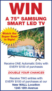 Win A Free 75 Samsung Smart LED TV