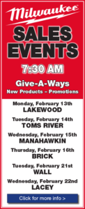 Milwaukee Sale Event