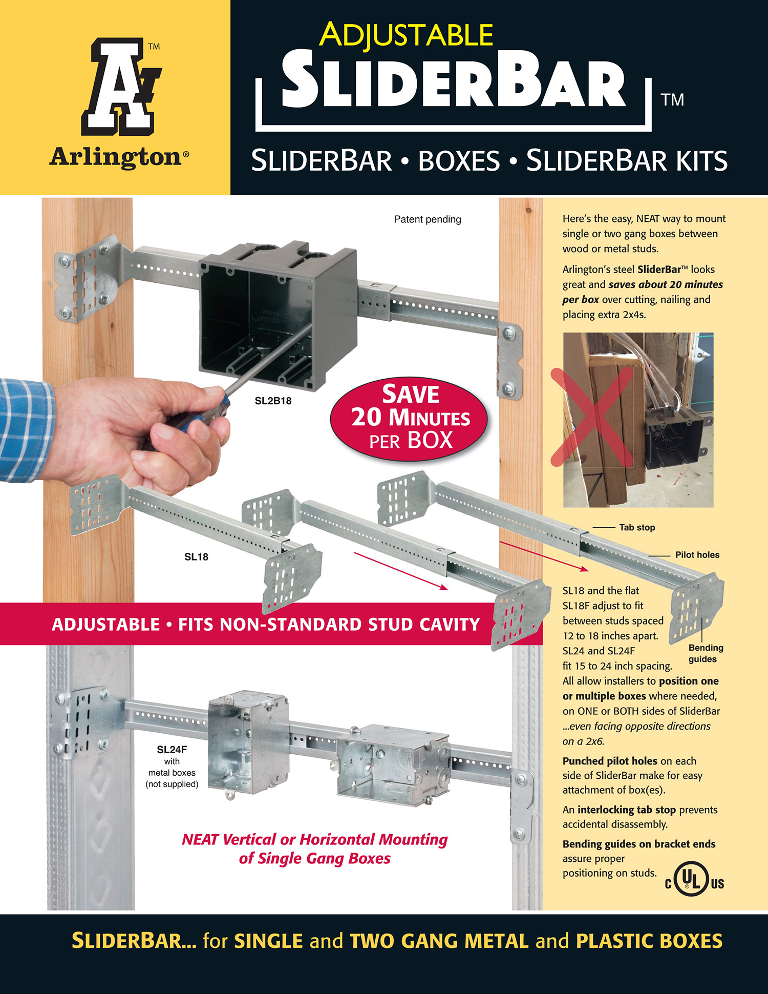 Arlington-Adjustable Slider-Bar