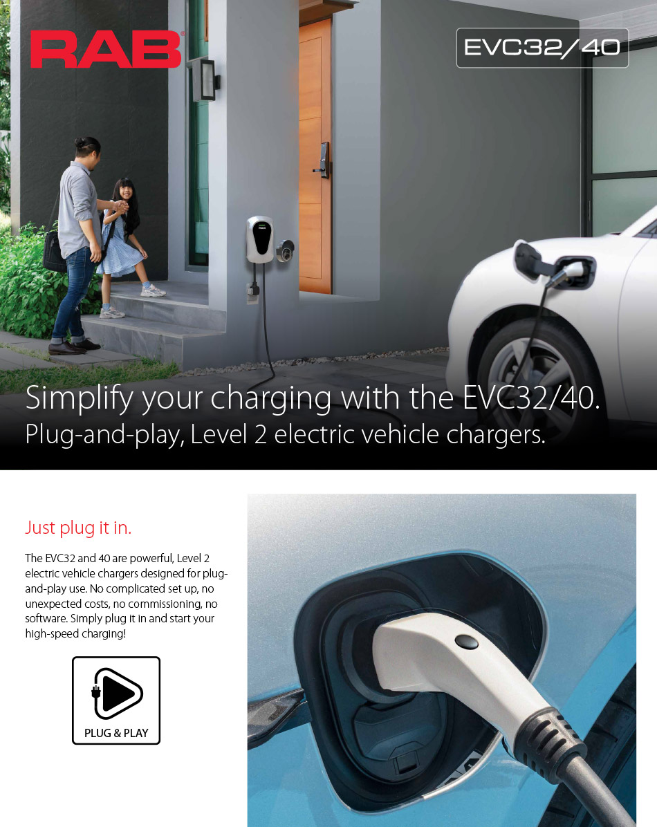 RAB-EVelectric_vehicle_residential_chargers_JANUARY-2025-1 RAB EV Charger EVC32/40